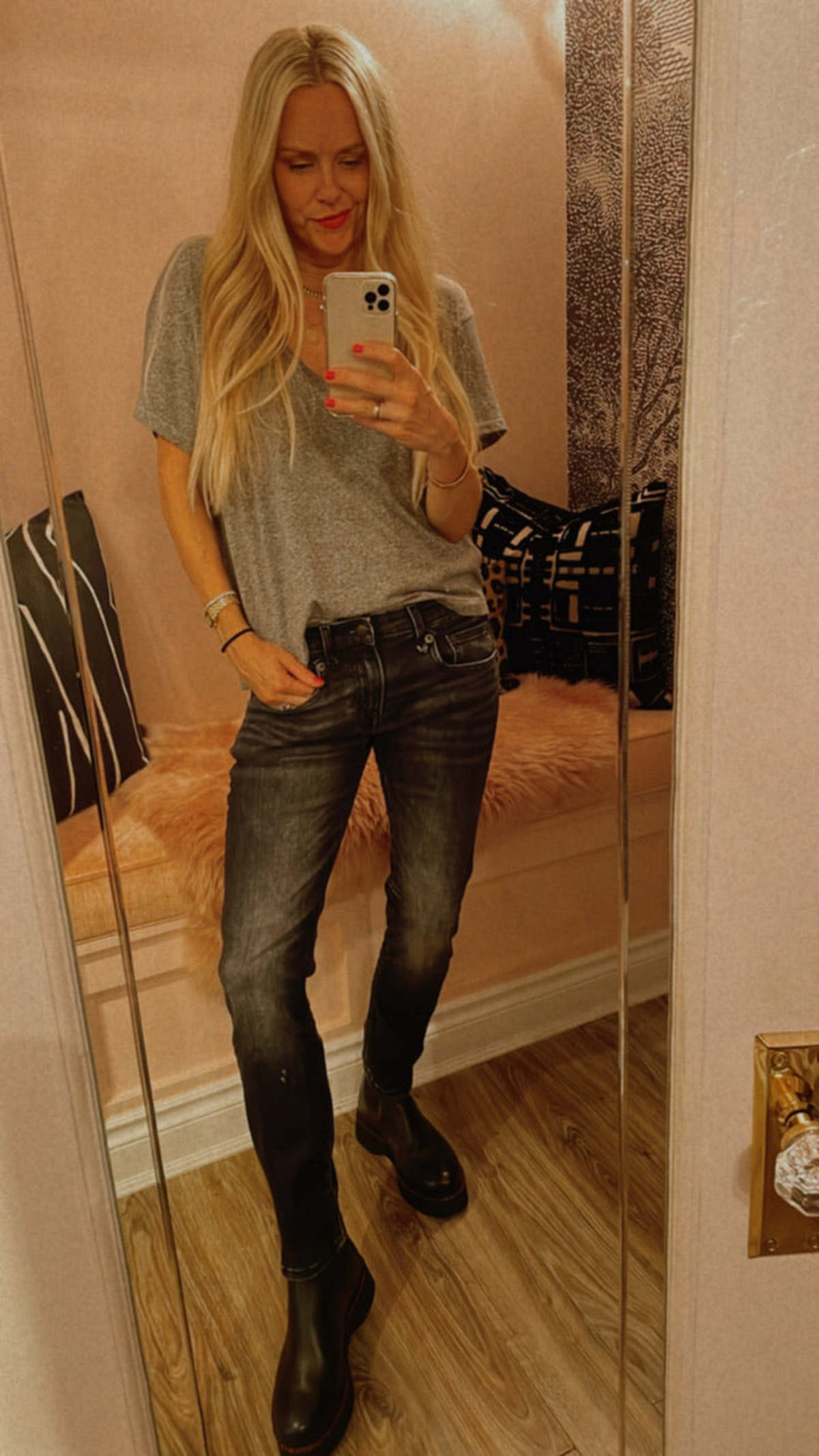 R13 Boy Skinny Jean - Morrison Black - Image 2 of 5