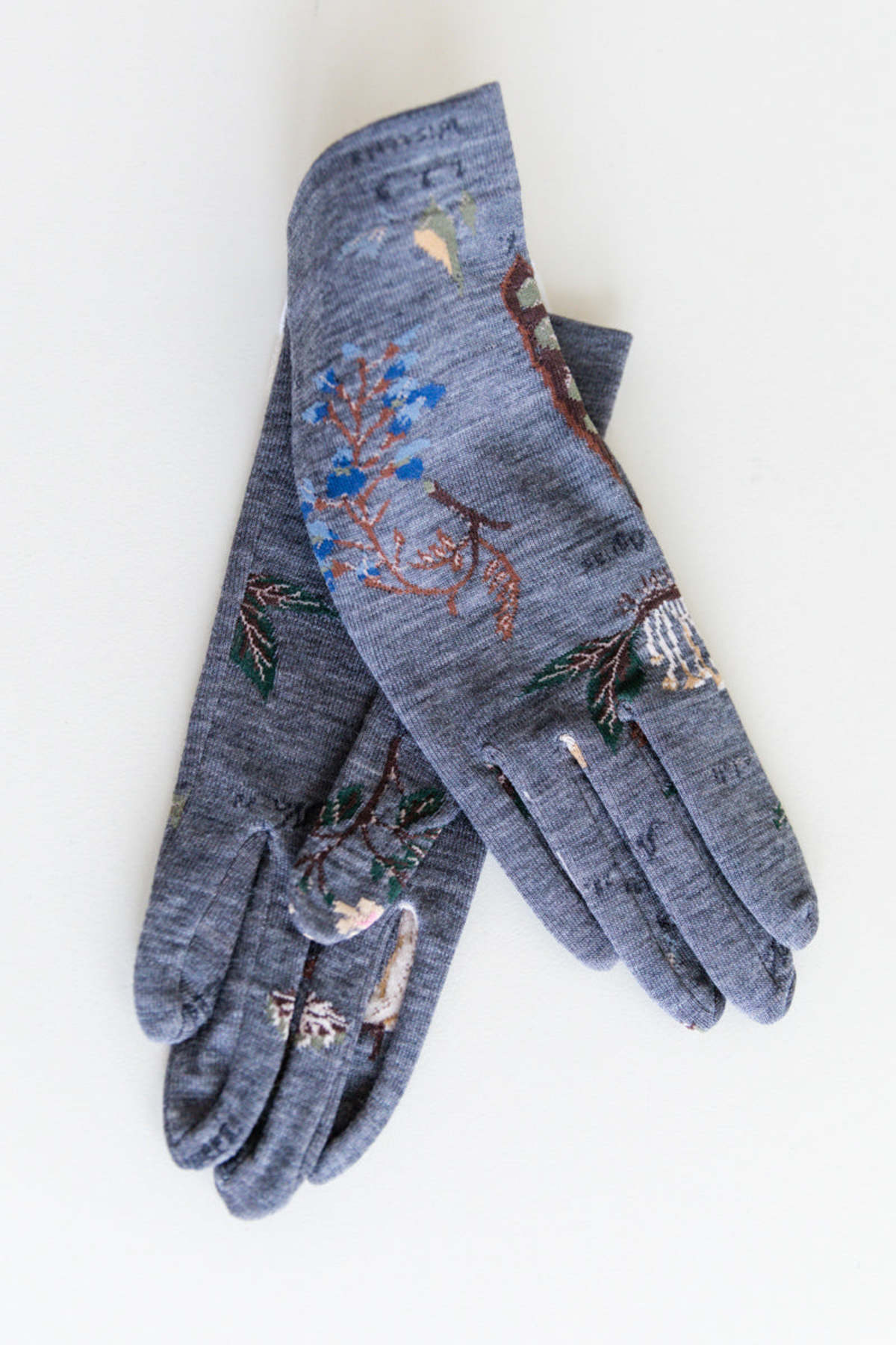 Antipast BOTANICAL XIV KNIT GLOVES - Floral Print - Image 1 of 3
