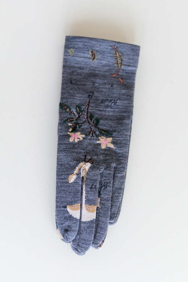 Antipast BOTANICAL XIV KNIT GLOVES - Floral Print