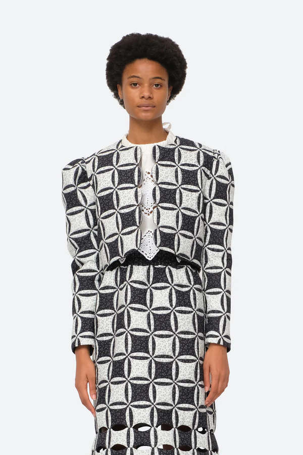 Sea New York Catalina Jacket キルト Sea NY Catalina Calico Cut-out Jacket - Multi | Garmentory