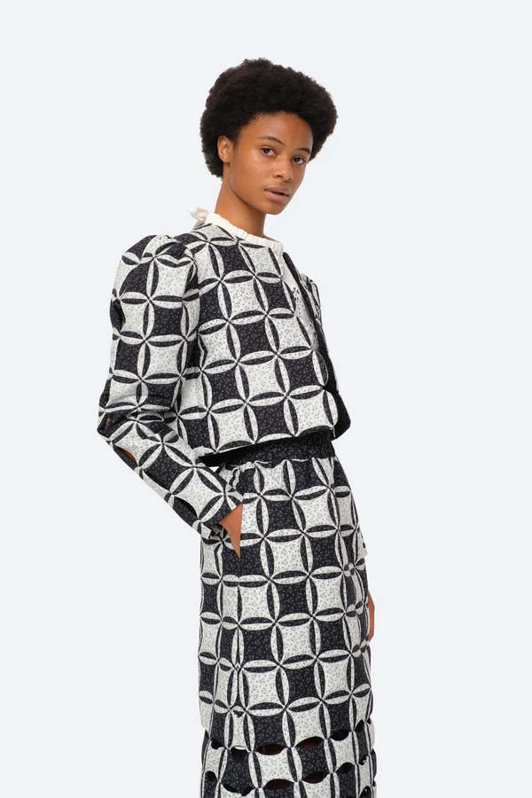 Sea NY Catalina Calico Cut-out Jacket - Multi | Garmentory