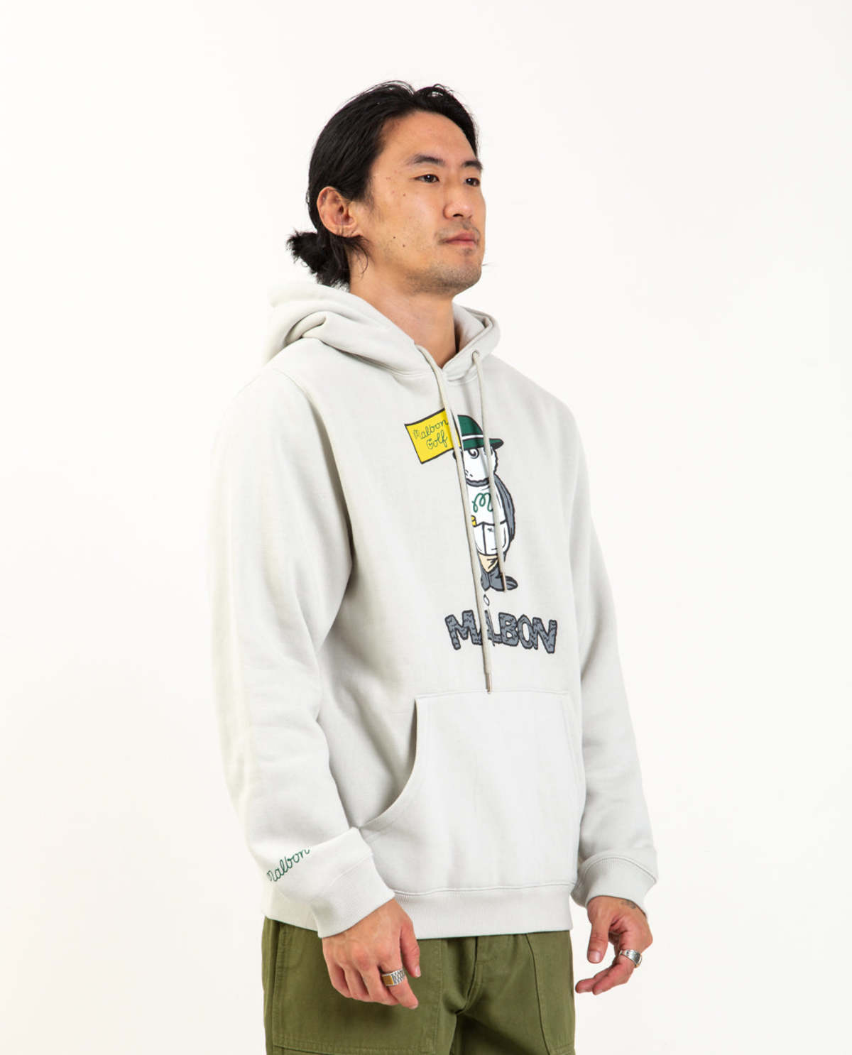 メンズウェア MALBON Caddy Bear Crewneck S MALBON Caddy Bear Crewneck S MALBON GOLF Caddy Bear Crewneck