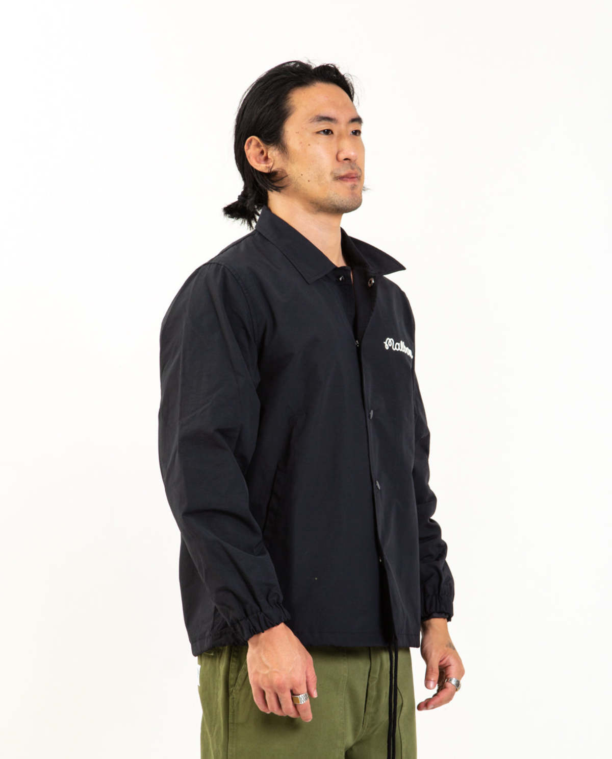 MALBON GOLF Heritage Coaches Jacket - Black | Garmentory
