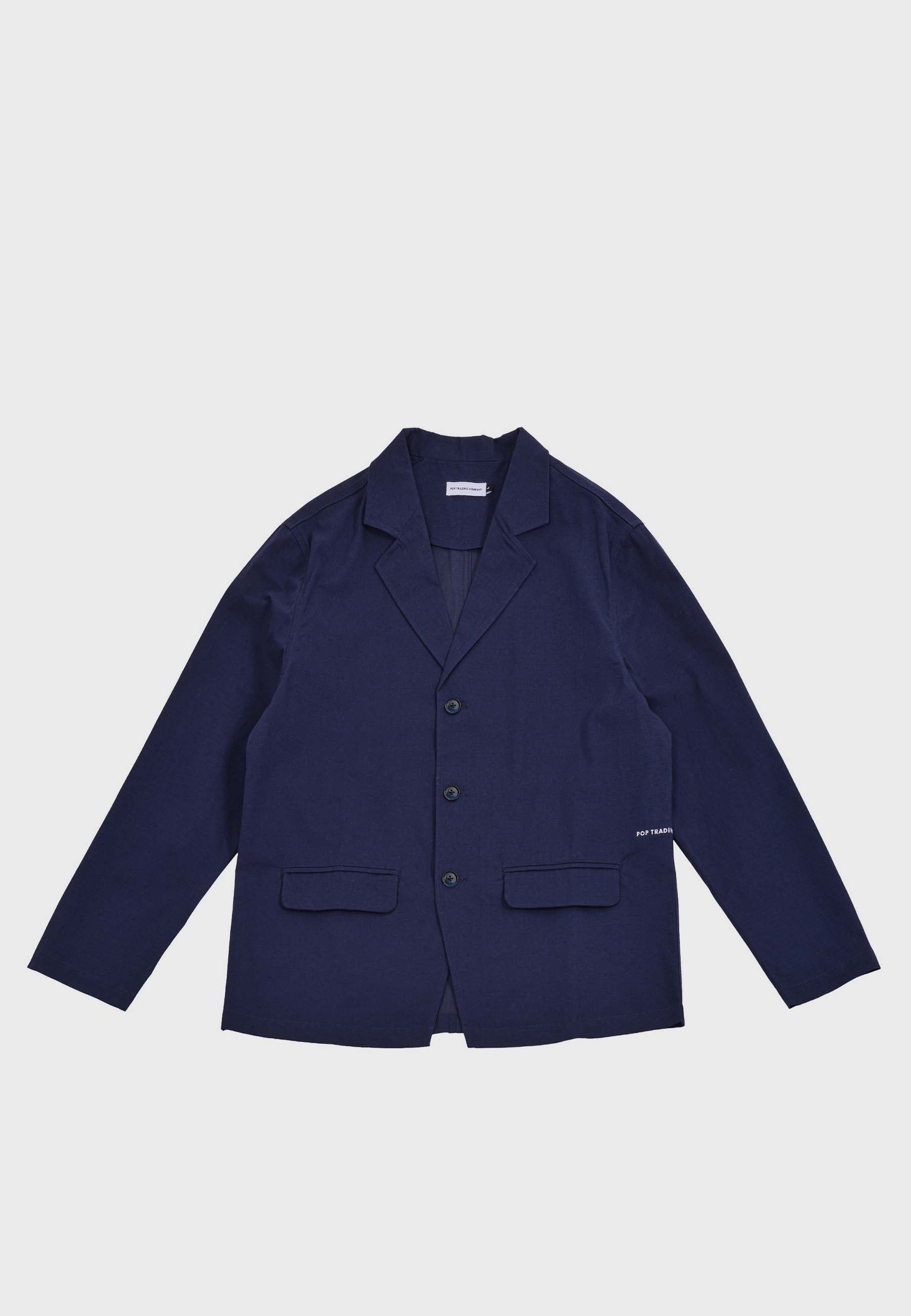 Pop Trading Company Hewitt Suit Jacket - Navy | Garmentory