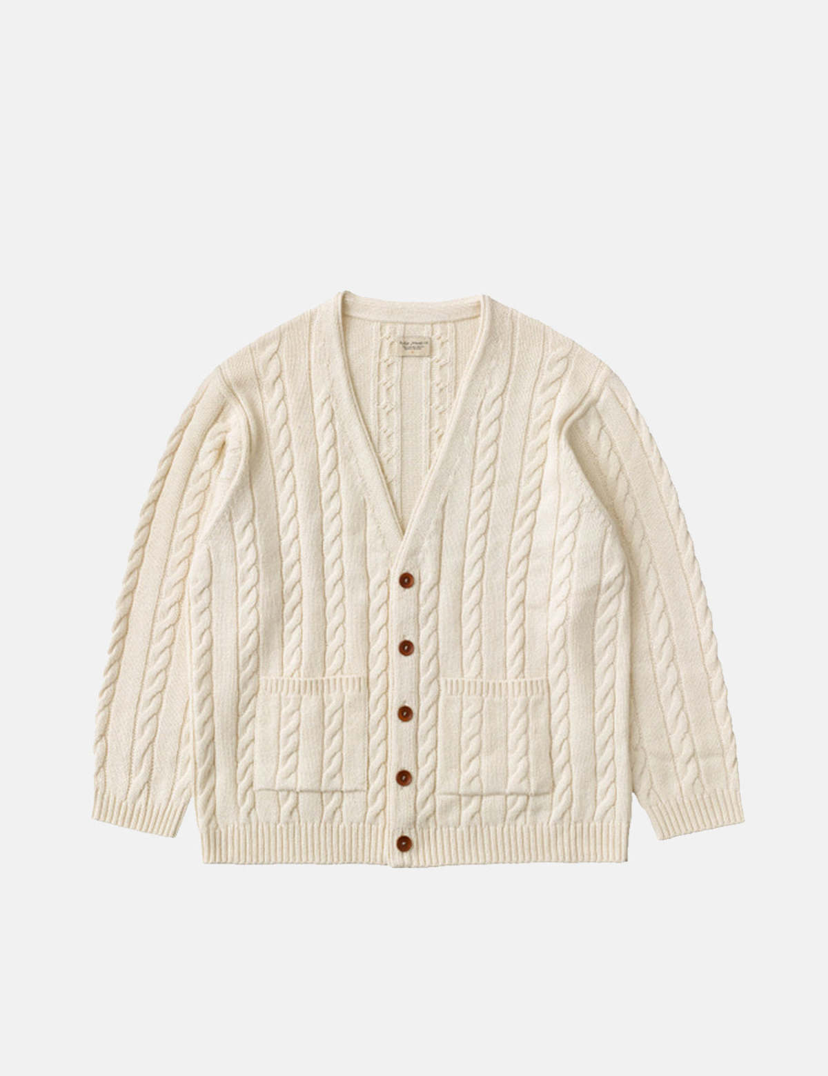 Nudie Cable Knit Cardigan - Rebirth Off-White | Garmentory