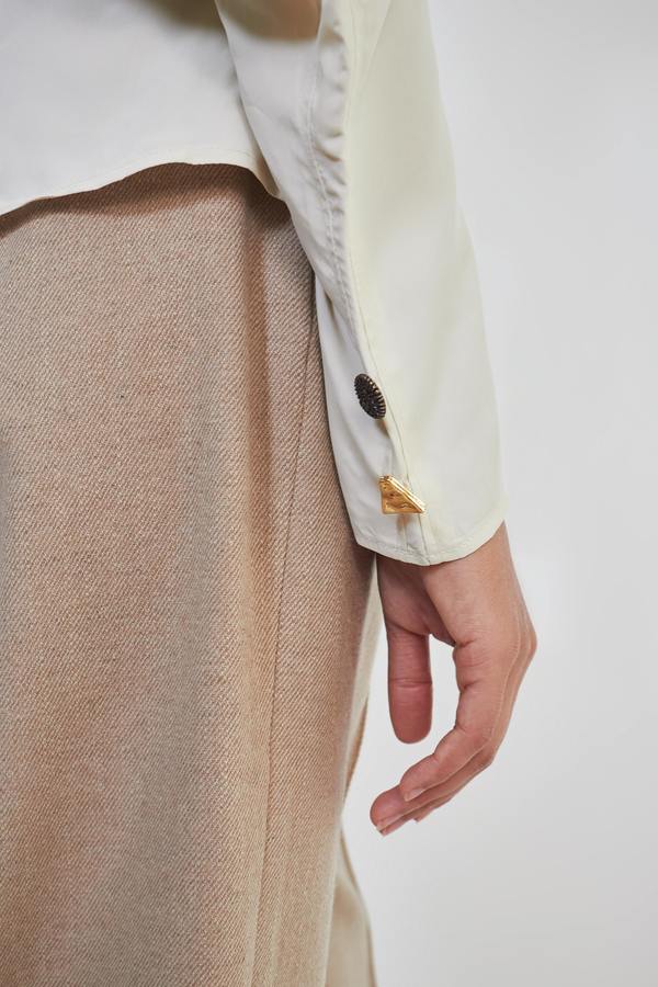 Rejina Pyo Fiona Blouse - Viscose Off White | Garmentory
