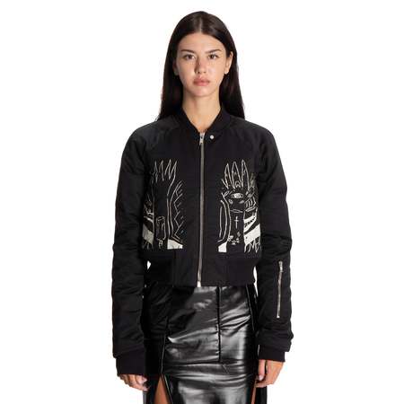 Rick Owens Faun Bomber Jacket - Black