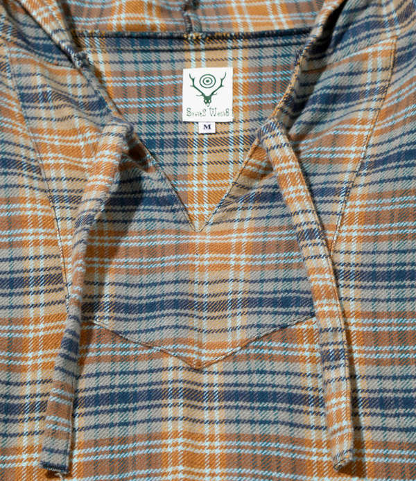 South2 West8 Mexican Parka - Twill Plaid/Yellow | Garmentory