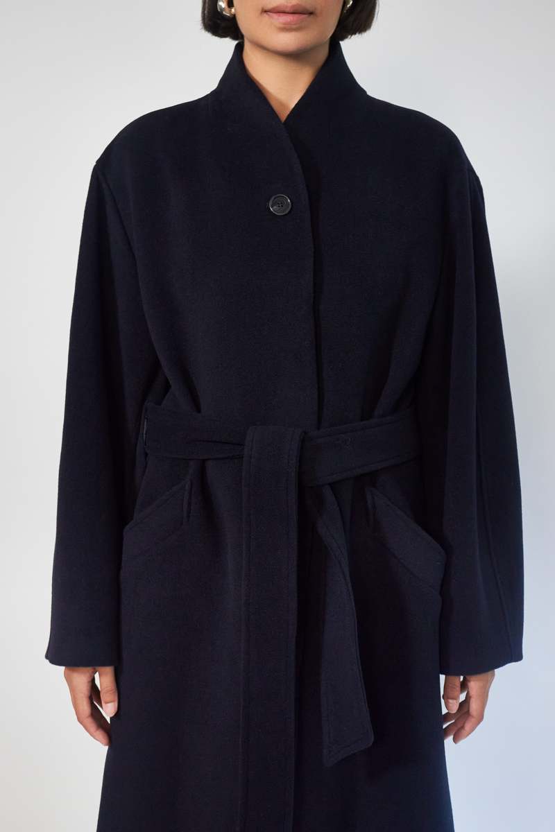 House of Dagmar Cameron coat - navy