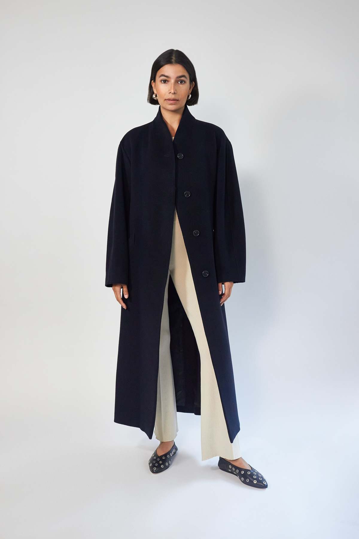 House of Dagmar Cameron coat - navy - Image 7 of 8