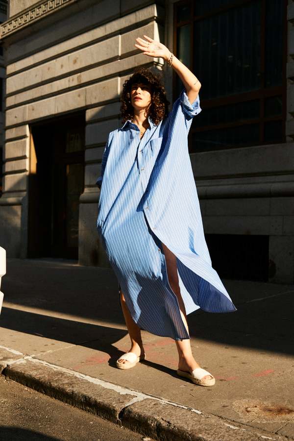 uo phoebe corseted shirt dress Urban Outfitters Uo Phoebe Corseted Shirt Dress In White