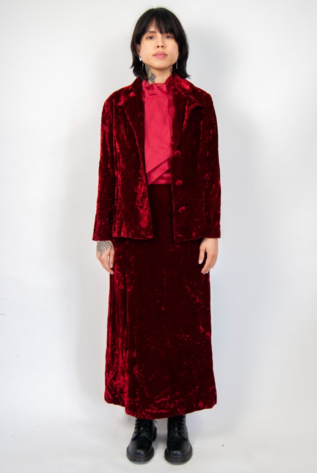 air hostess red dress Womens Red Cabin Crew Costume Ladies Stewardess Air Hostess Uniform S - XXL