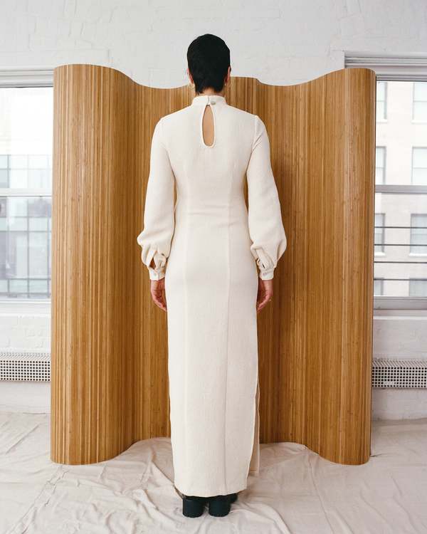 Rye Decker Waffle Knit Maxi Dress - White | Garmentory