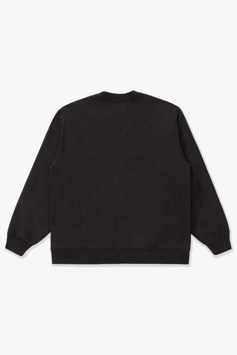 Lady White Co. Split Crew Cardigan - Black | Garmentory