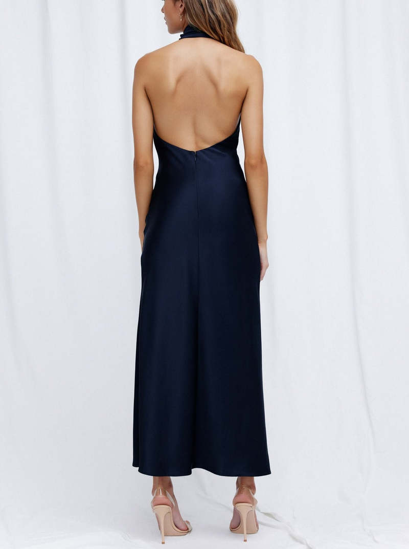 navy blue dress for baby girl Significant Other Darcy Backless Dress - Azure Blue main image 0