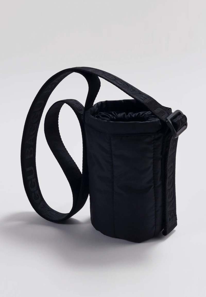 BAGGU Puffy Water Bottle Sling Black Garmentory