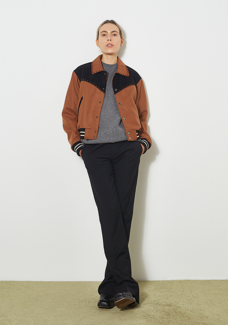 ANDERSSON BELL Margo Western Varsity Jacket - Brown | Garmentory