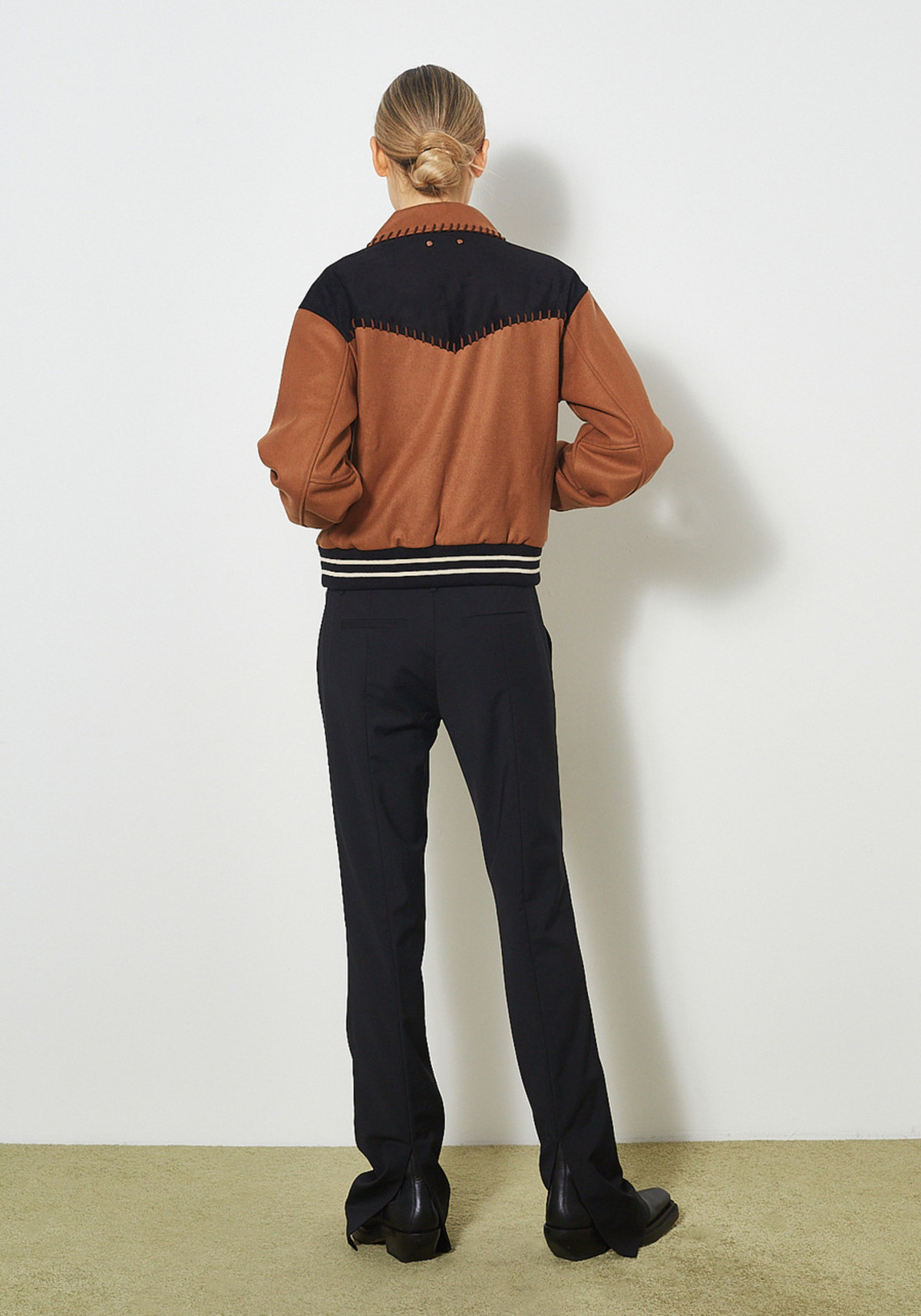 ANDERSSON BELL Margo Western Varsity Jacket - Brown | Garmentory 