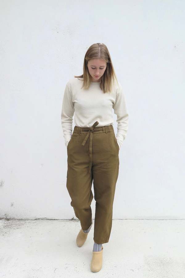 Girls of Dust Karate Cotton Pasha Pants - Olive