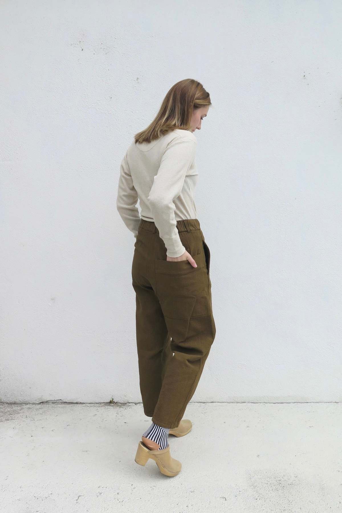 Girls of Dust Karate Cotton Pasha Pants - Olive - Image 3 of 8