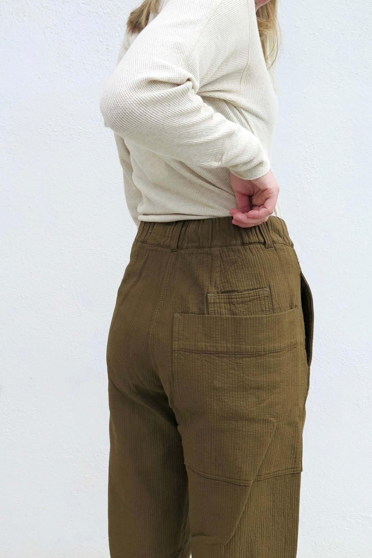 Girls of Dust Karate Cotton Pasha Pants - Olive - Image 8 of 8