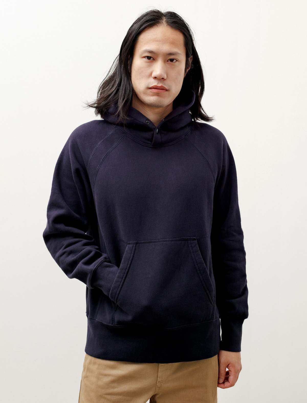Engineered Garments Raglan Hoodie sweater - blue | Garmentory