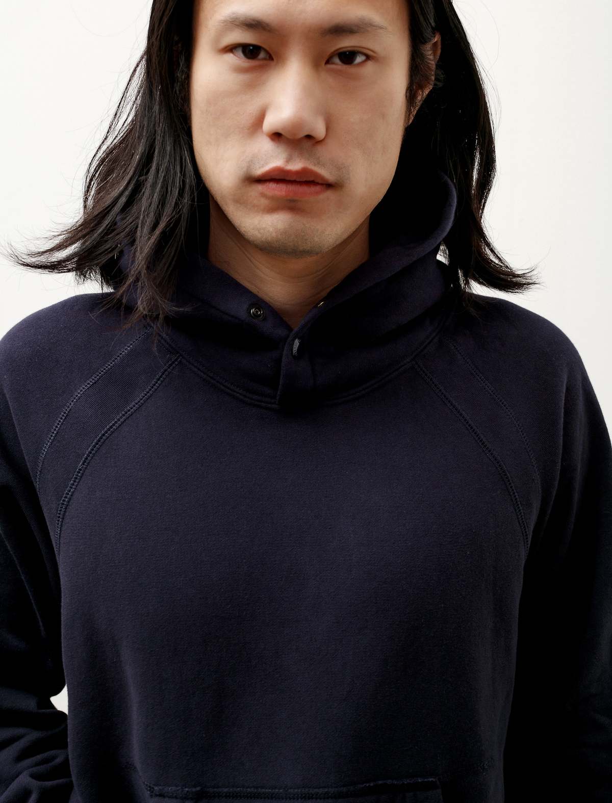 Engineered Garments Raglan Hoodie sweater - blue | Garmentory