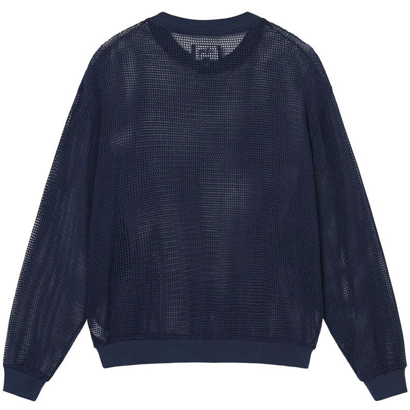 トップス *23SS*STUSSY COTTON MESH Stussy Cotton Mesh Long-Sleeve Crew Top - POIZON