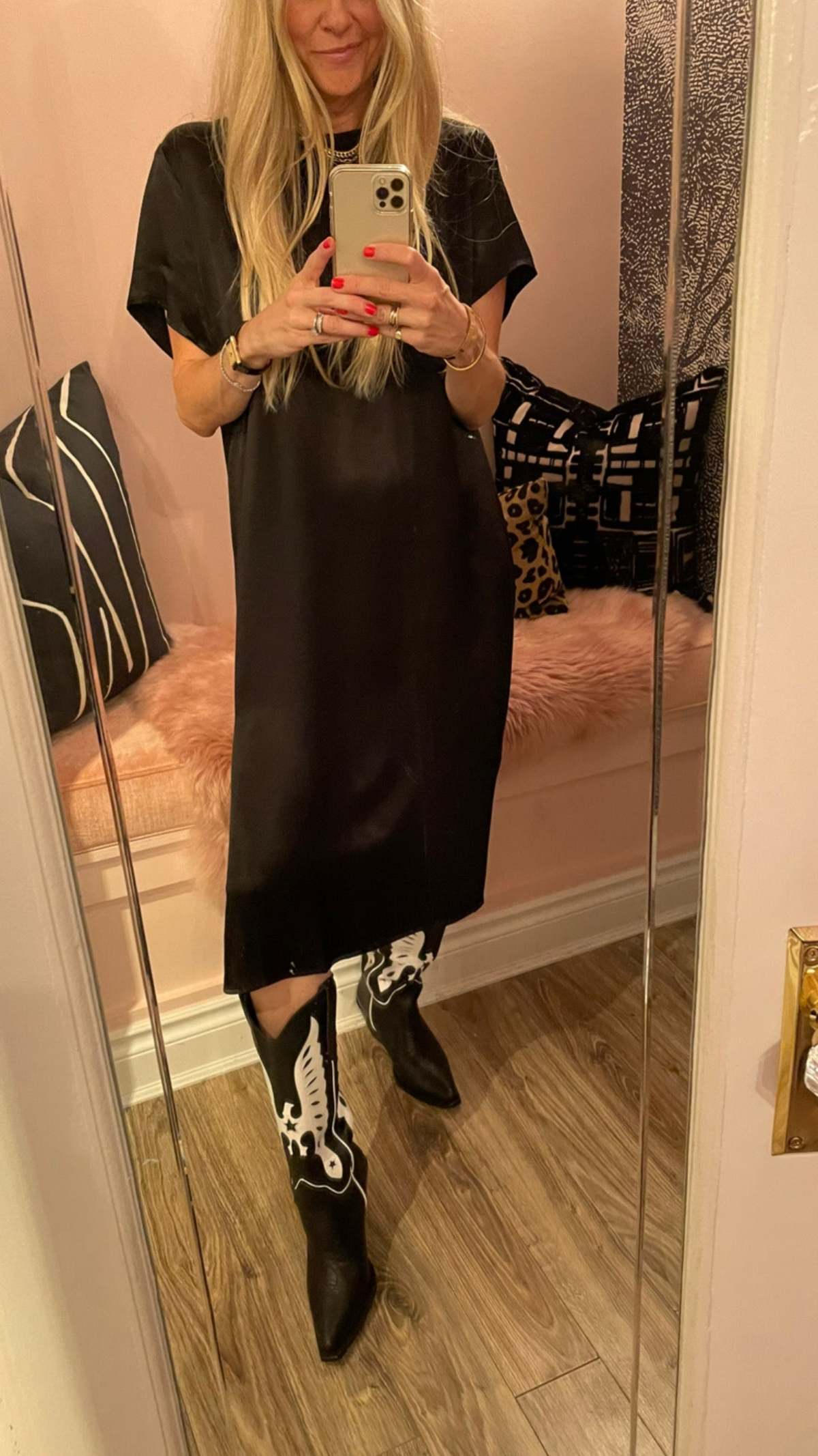 Nation Ltd Padme T shirt Side Slits Dress - Black | Garmentory