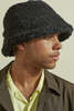 Clyde Sherpa Fleece Bucket Hat - Black - Thumbnail 2