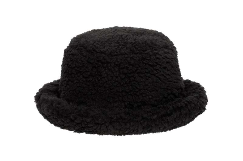 Clyde Sherpa Fleece Bucket Hat - Black