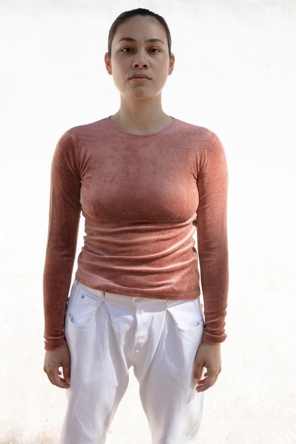 トップス Baserange OMO LONG SLEEVE TEE ベロア