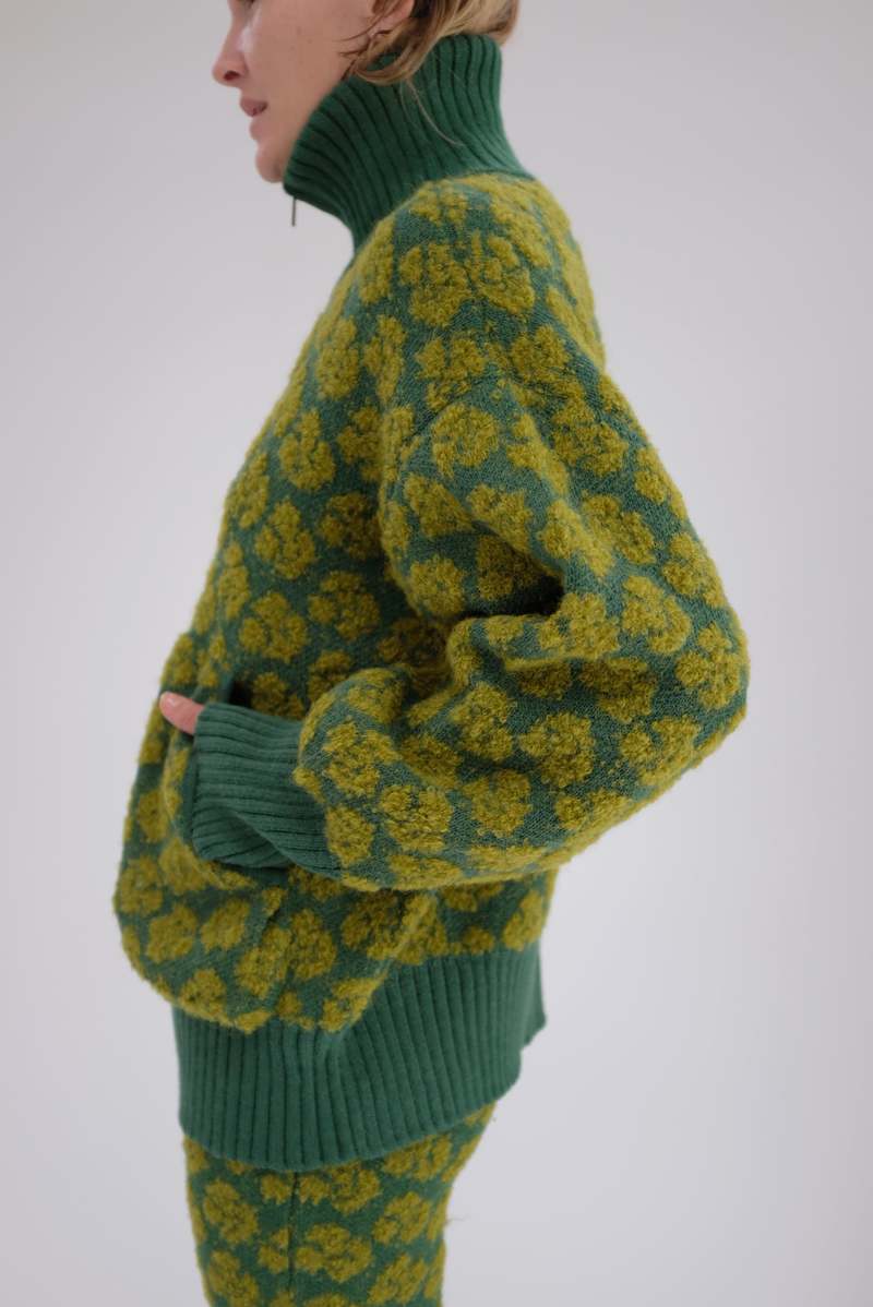 MOZH MOZH GOLGOLI ZIPPER SWEATER 【公式通販】