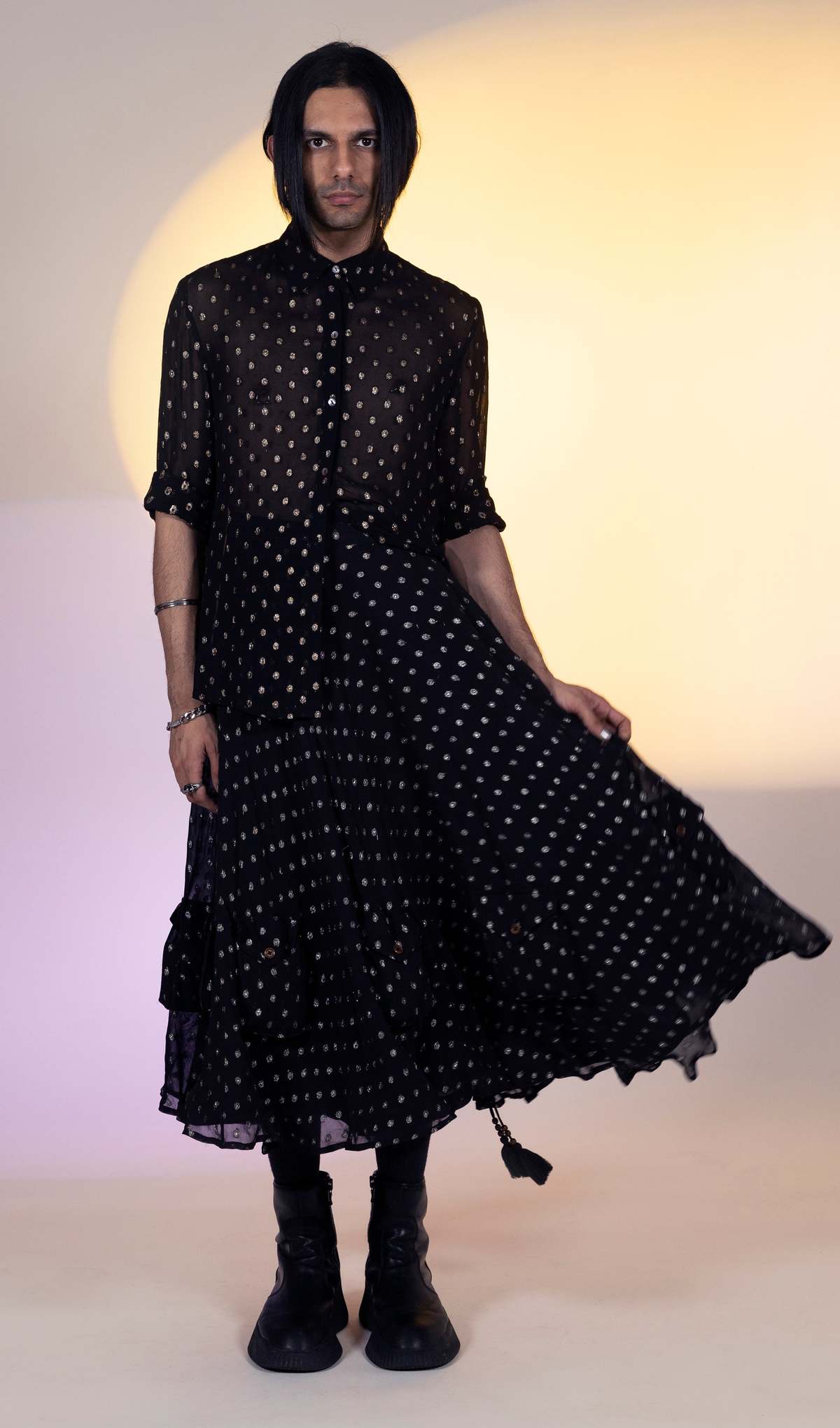 Abacaxi Cargo Lehenga Skirt - Image 1 of 3