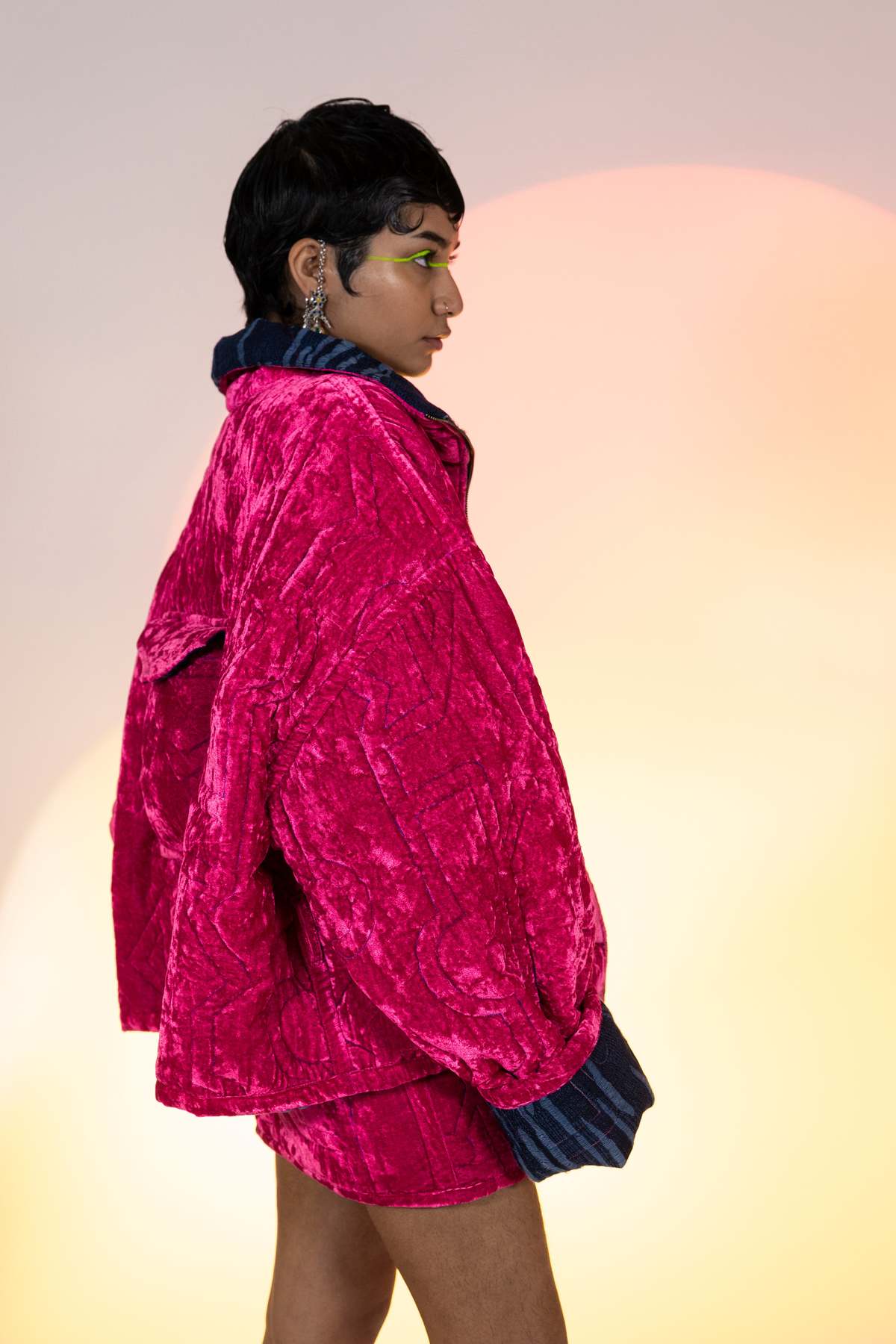 abacaxi Quilted Reversible Kimono Jacket - Image 3 of 13