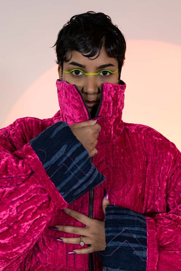 abacaxi Quilted Reversible Kimono Jacket