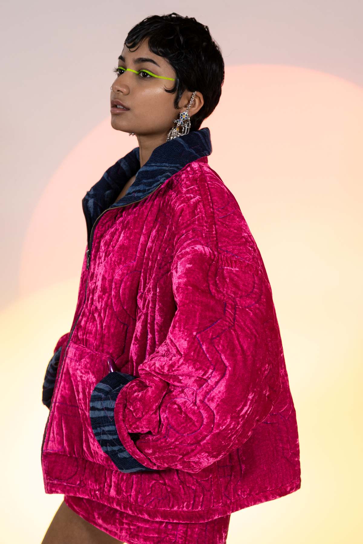 abacaxi Quilted Reversible Kimono Jacket - Image 7 of 13