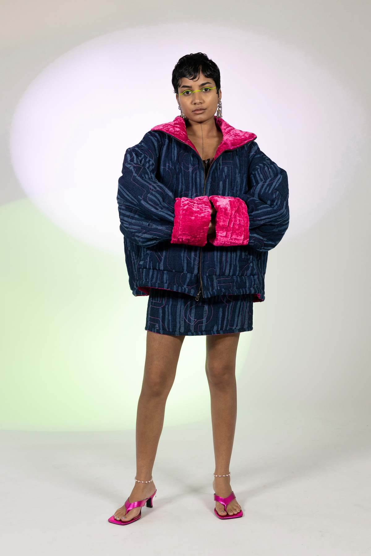 abacaxi Quilted Reversible Kimono Jacket - Image 9 of 13