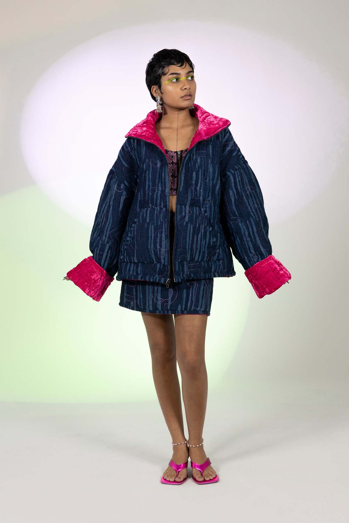 abacaxi Quilted Reversible Kimono Jacket - Image 10 of 13