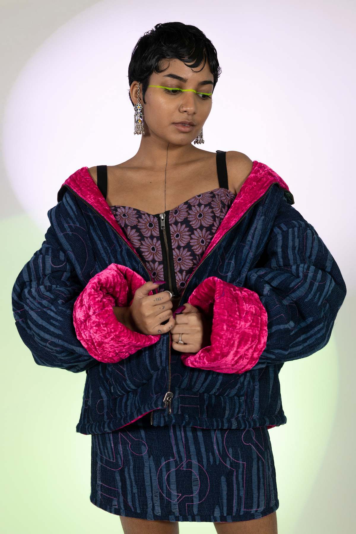 abacaxi Quilted Reversible Kimono Jacket - Image 12 of 13