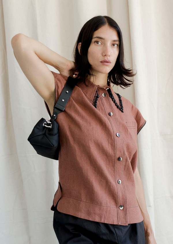 Ganni Mini Pillow Baguette - Black | Garmentory