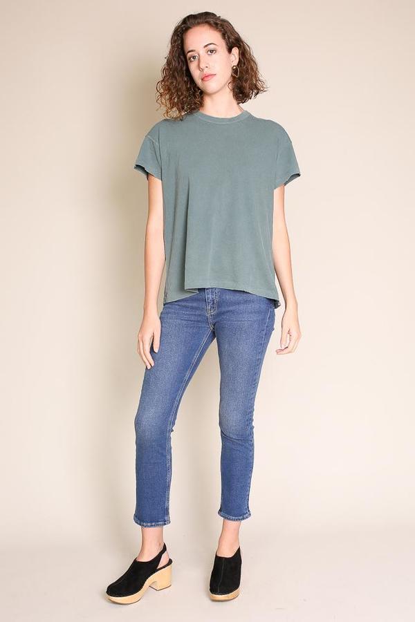 Boxy Crew in Washed Hunter | Garmentory