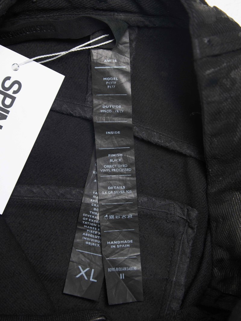 boris bidjan saberi xxs 2016ss ジャケット Boris Bidjan Saberi レザージャケット | ブラック | FARFETCH JP
