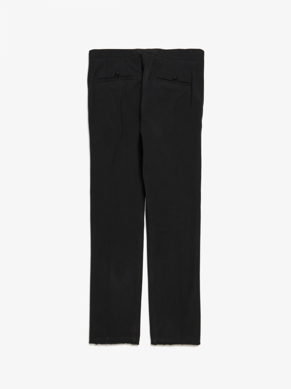 Carol Christian Poell Hand Stitched Wool Trousers - Black | Garmentory