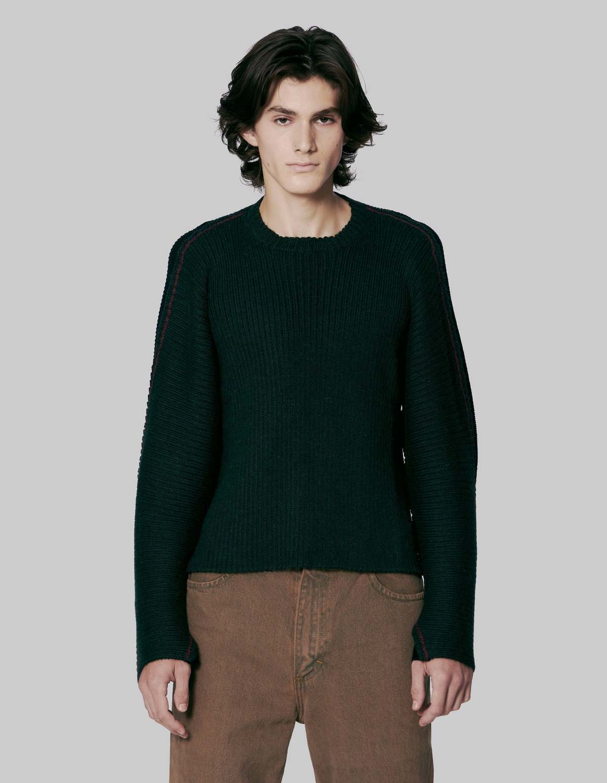 Unisex ECKHAUS LATTA Ash Sweater - Spruce - Image 4 of 5