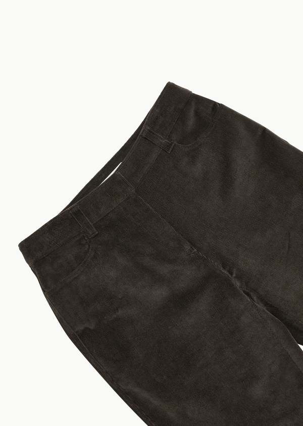 パンツ AMOMENTO CORDUROY FLARED PANTS AMOMENTO Corduroy Flared Pants - Green | Garmentory