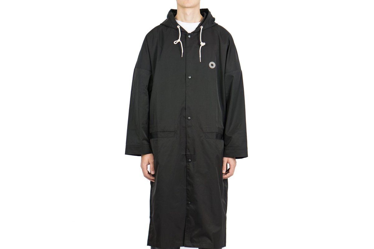 希少　Drole de monsieur NFPM Long coat Drôle de Monsieur NFPM Long Raincoat - Black | Garmentory