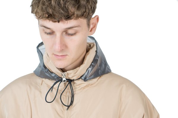 Drôle de Monsieur Patched Down Jacket - Beige | Garmentory
