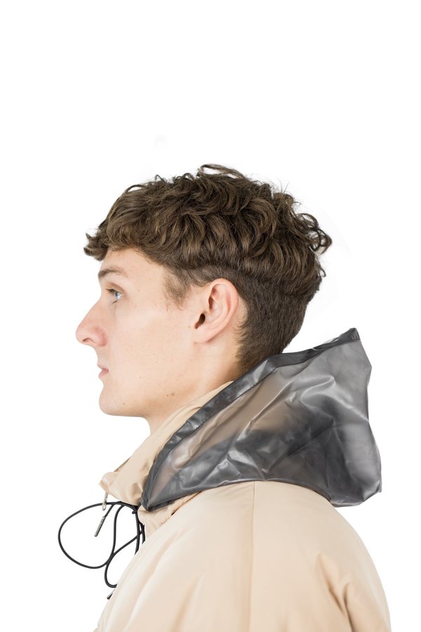 Drôle de Monsieur Patched Down Jacket - Beige | Garmentory