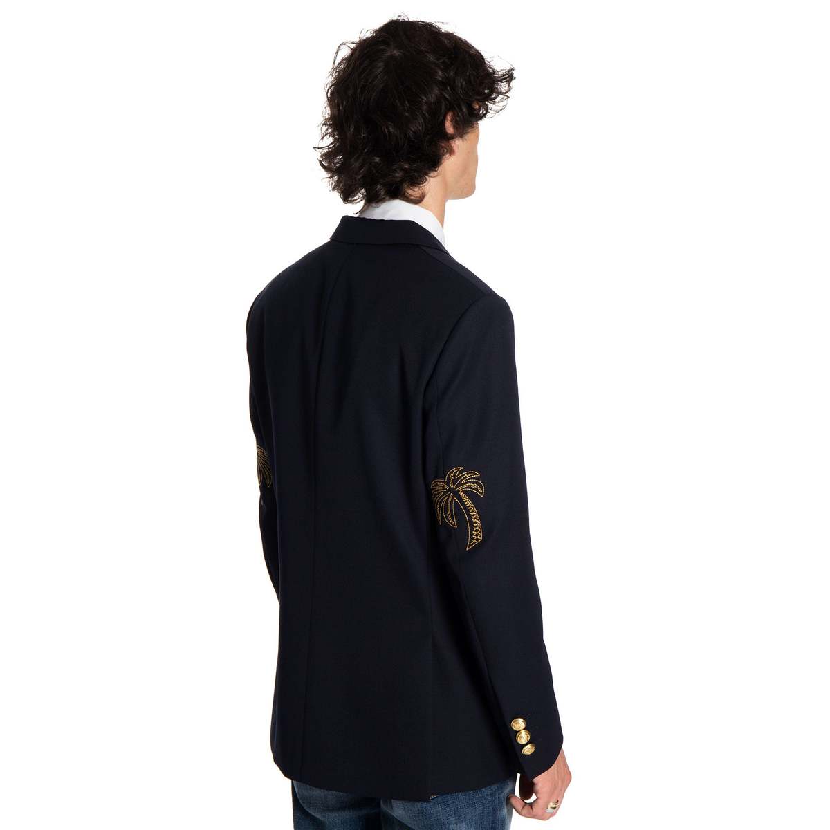 Palm Angels Double Breasted Blazer | Garmentory